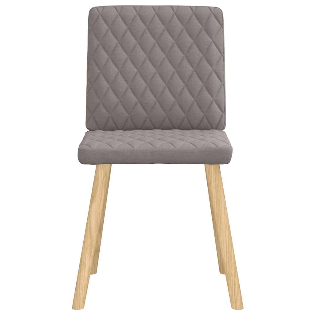 vidaXL Scaune de sufragerie, 6 buc., gri taupe, material textil