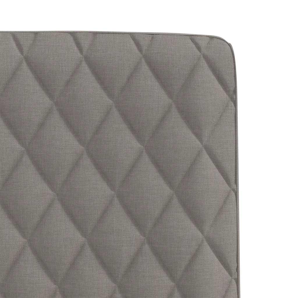 vidaXL Scaune de sufragerie, 6 buc., gri taupe, material textil
