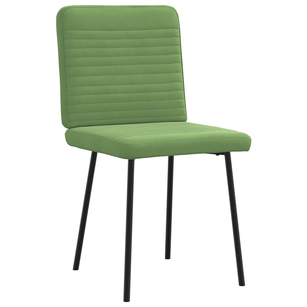 vidaXL Scaune de sufragerie, 6 buc, verde deschis, catifea