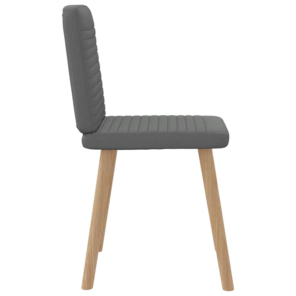 vidaXL Scaune de sufragerie, 6 buc., gri închis, material textil