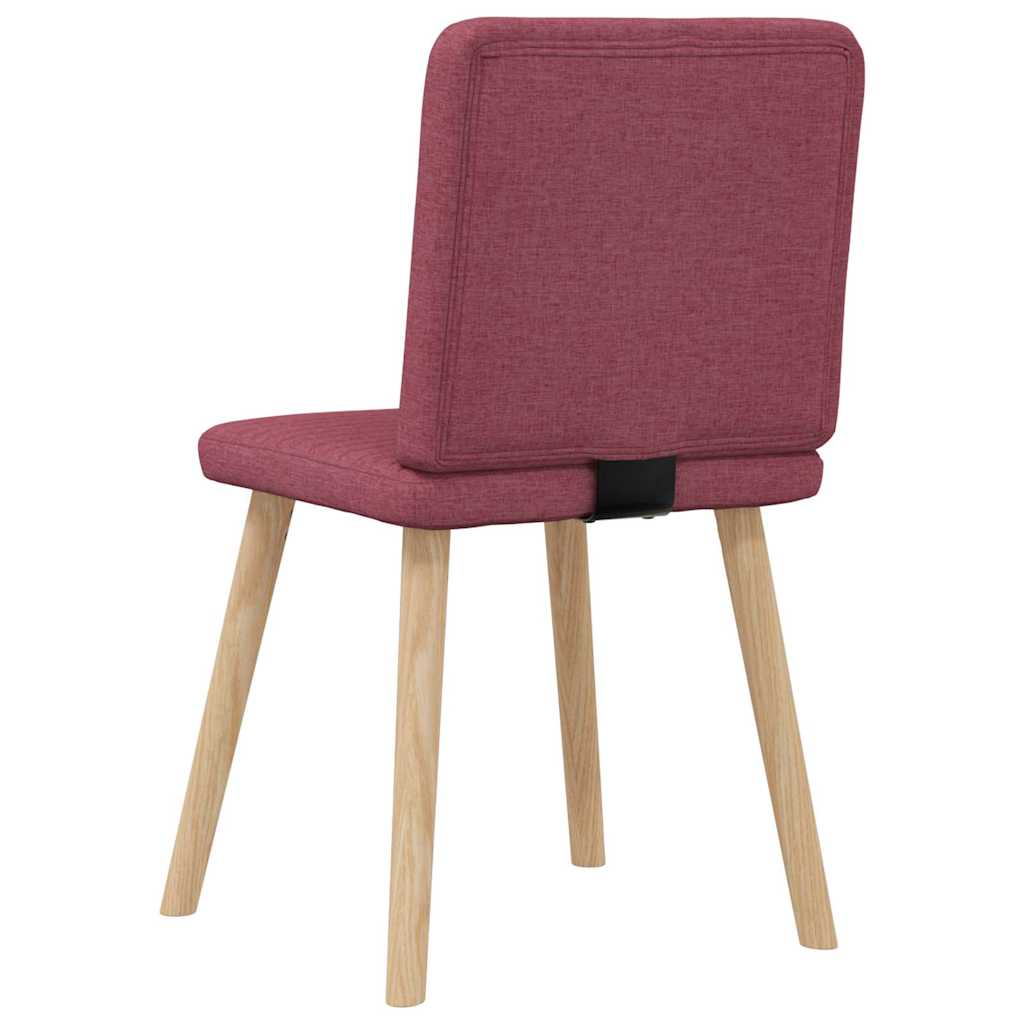 vidaXL Scaune de bucătărie pivotante, 6 buc., roșu vin, textil vidaXL Scaune de bucătărie pivotante, 6 buc., roșu vin, textil