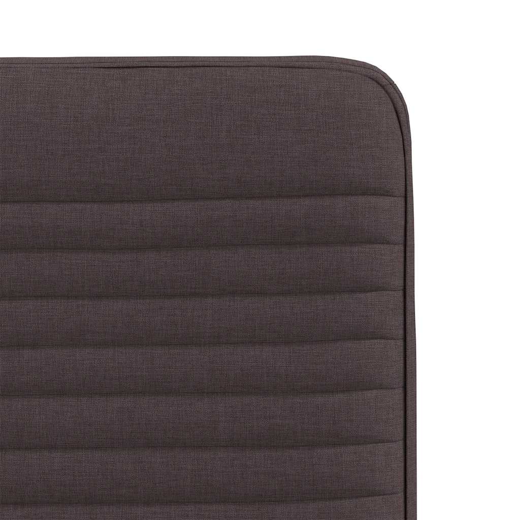vidaXL Scaune de bucătărie, 6 buc., maro închis, material textil