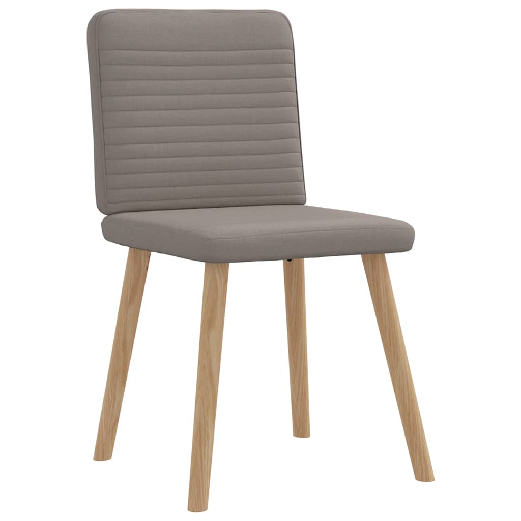 vidaXL Scaune de sufragerie, 6 buc., gri taupe, material textil