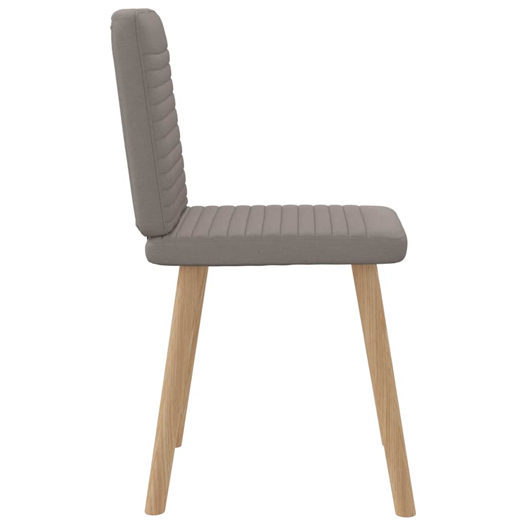 vidaXL Scaune de sufragerie, 6 buc., gri taupe, material textil