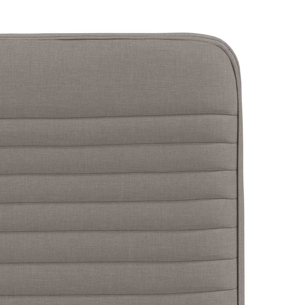vidaXL Scaune de sufragerie, 6 buc., gri taupe, material textil