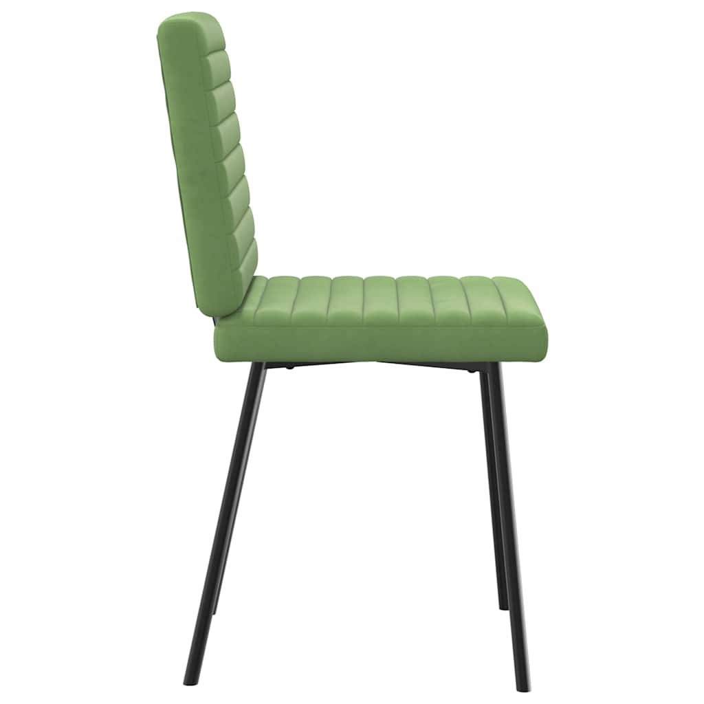 vidaXL Scaune de sufragerie, 6 buc, verde deschis, catifea