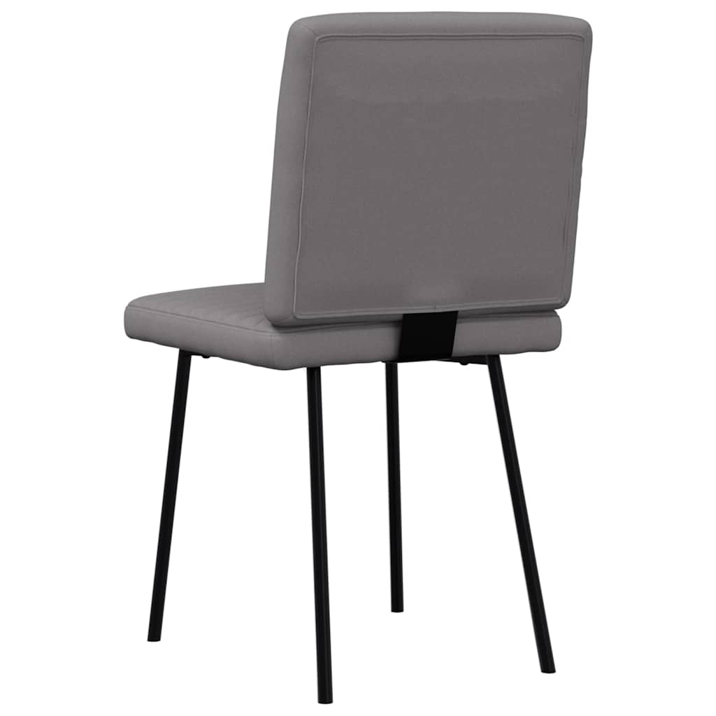 vidaXL Scaune de sufragerie, 6 buc., gri, piele ecologică