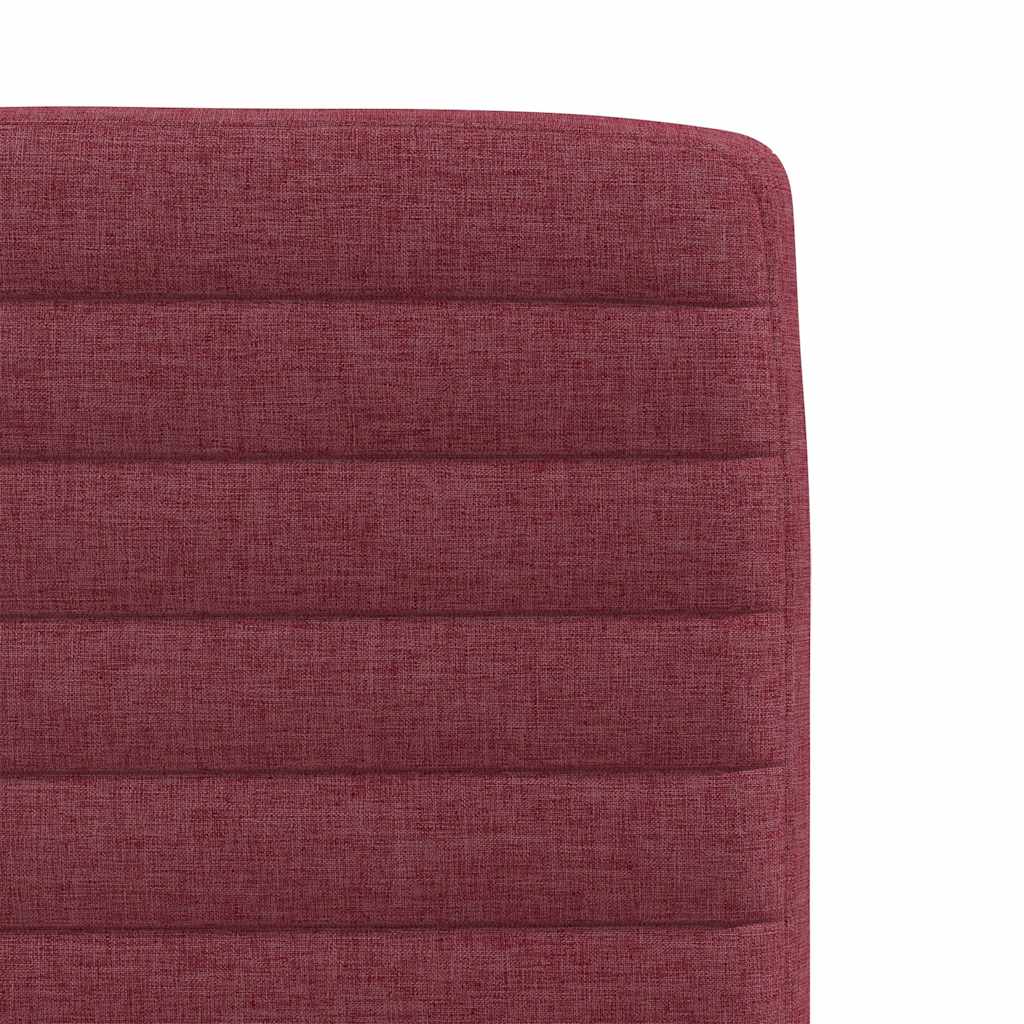 vidaXL Scaune de bucătărie pivotante, 6 buc., roșu vin, textil