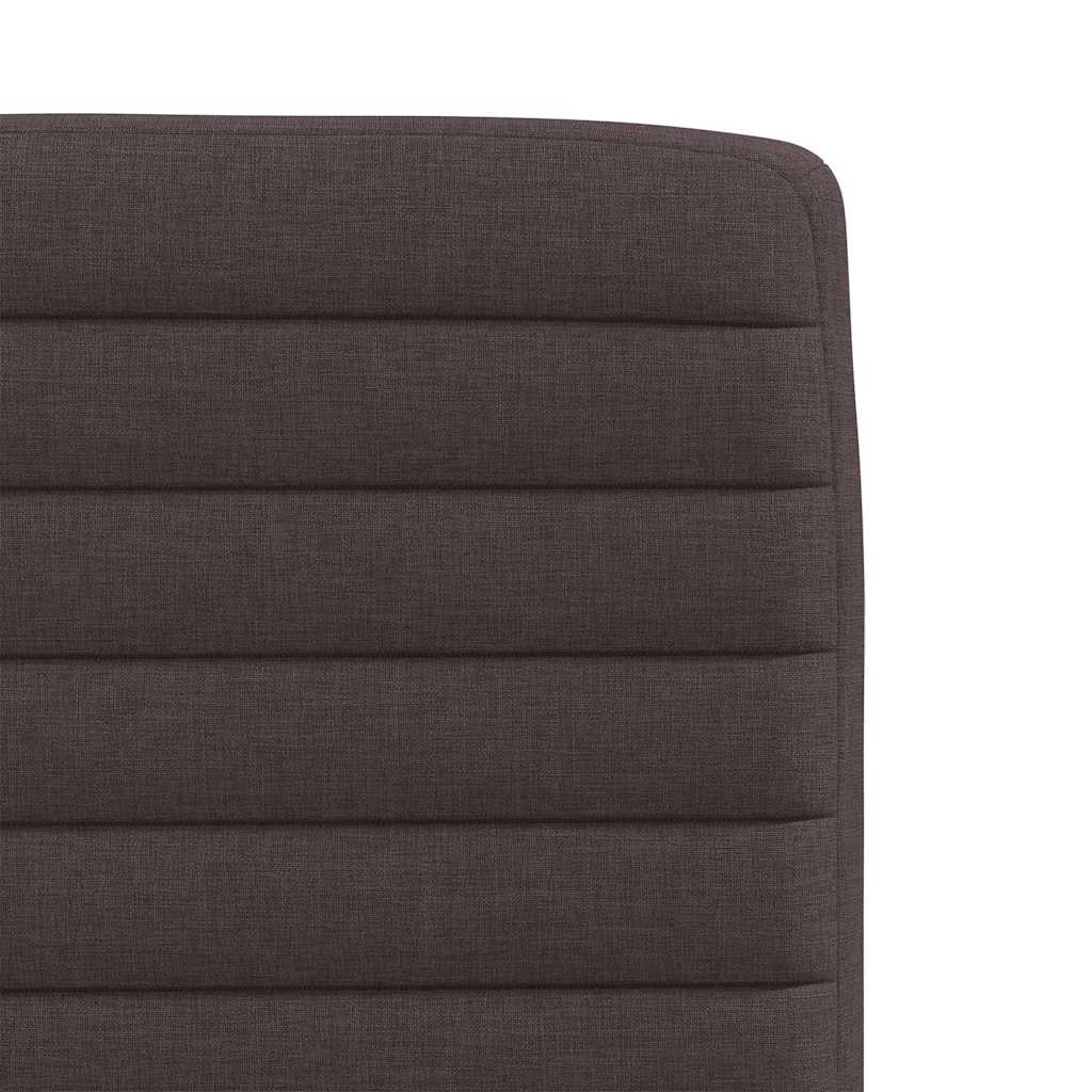 vidaXL Scaune de bucătărie, 6 buc., maro închis, material textil vidaXL Scaune de bucătărie, 6 buc., maro închis, material textil
