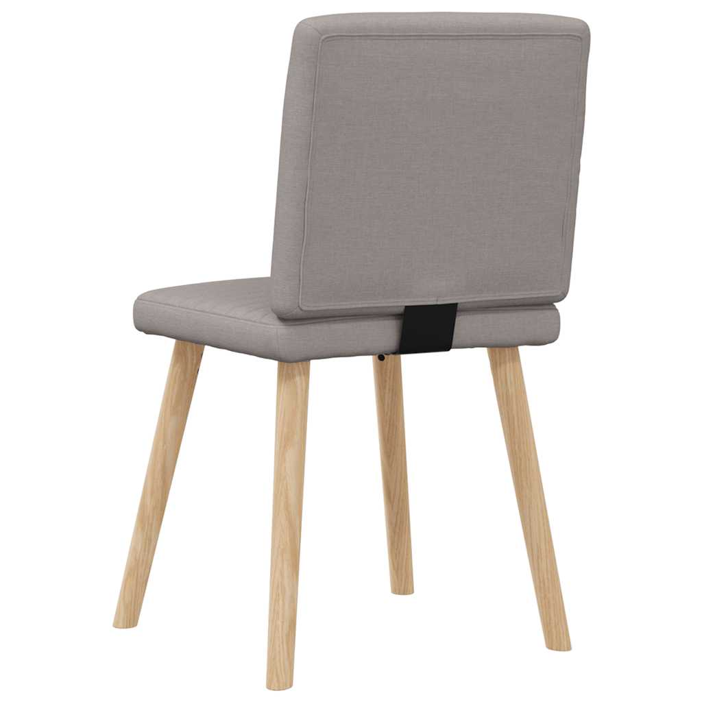 vidaXL Scaune de sufragerie, 6 buc., gri taupe, material textil