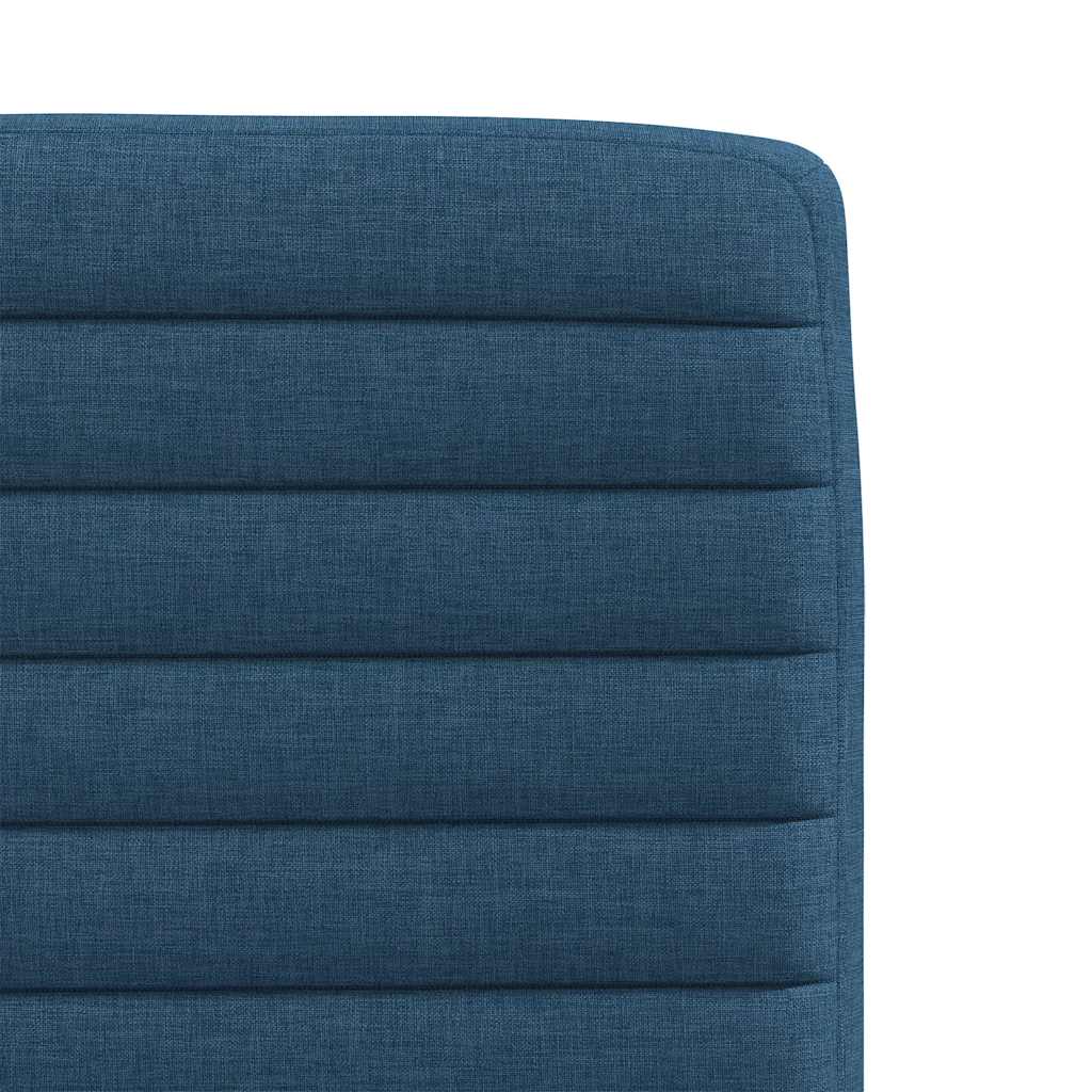 vidaXL Scaune de sufragerie, 6 buc., albastru, material textil