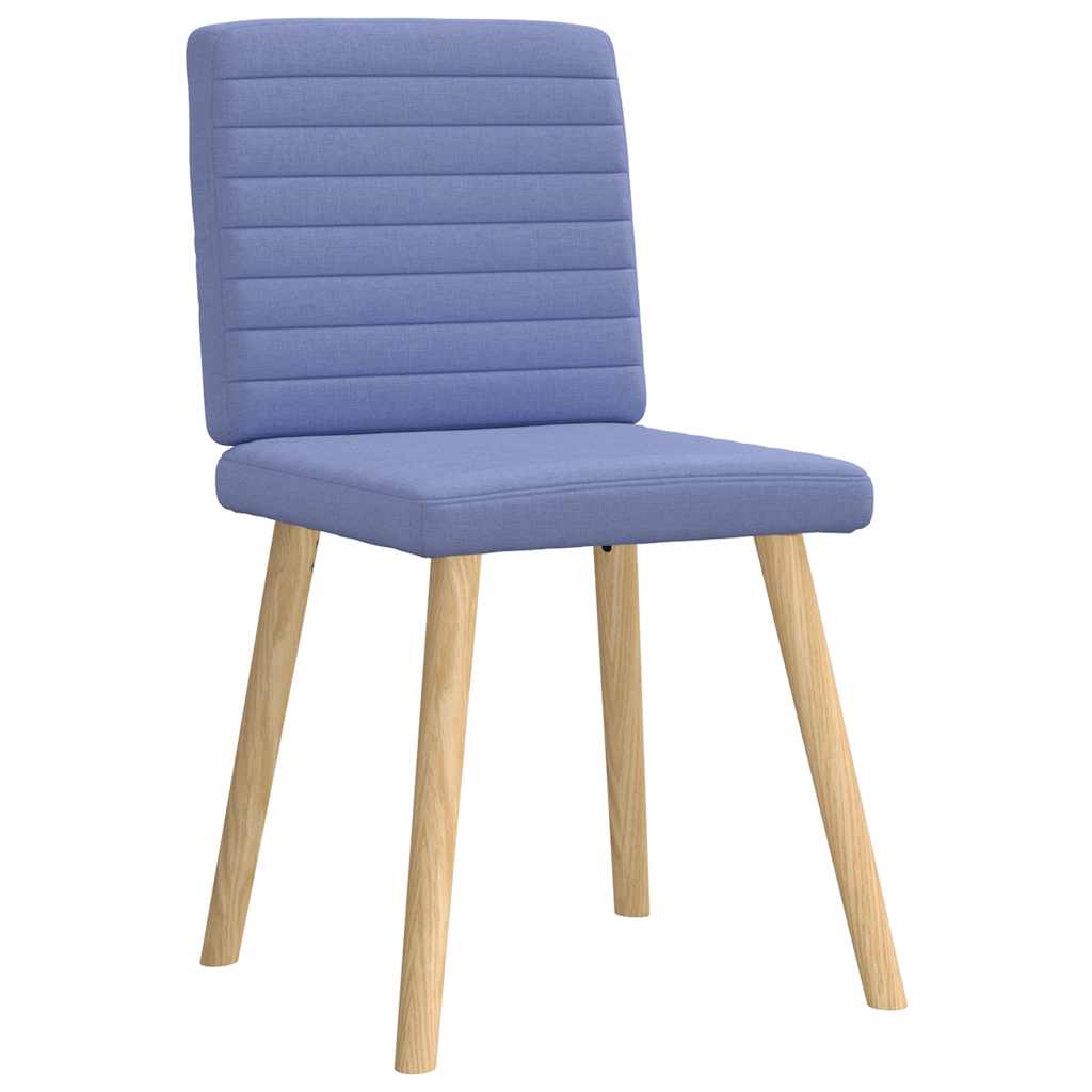 vidaXL Scaune de sufragerie 6 buc țesătură Jeans Blue vidaXL Scaune de sufragerie 6 buc țesătură Jeans Blue