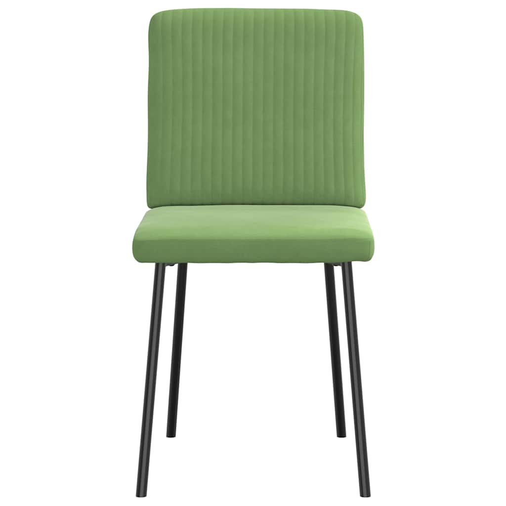 vidaXL Scaune de sufragerie, 6 buc, verde deschis, catifea