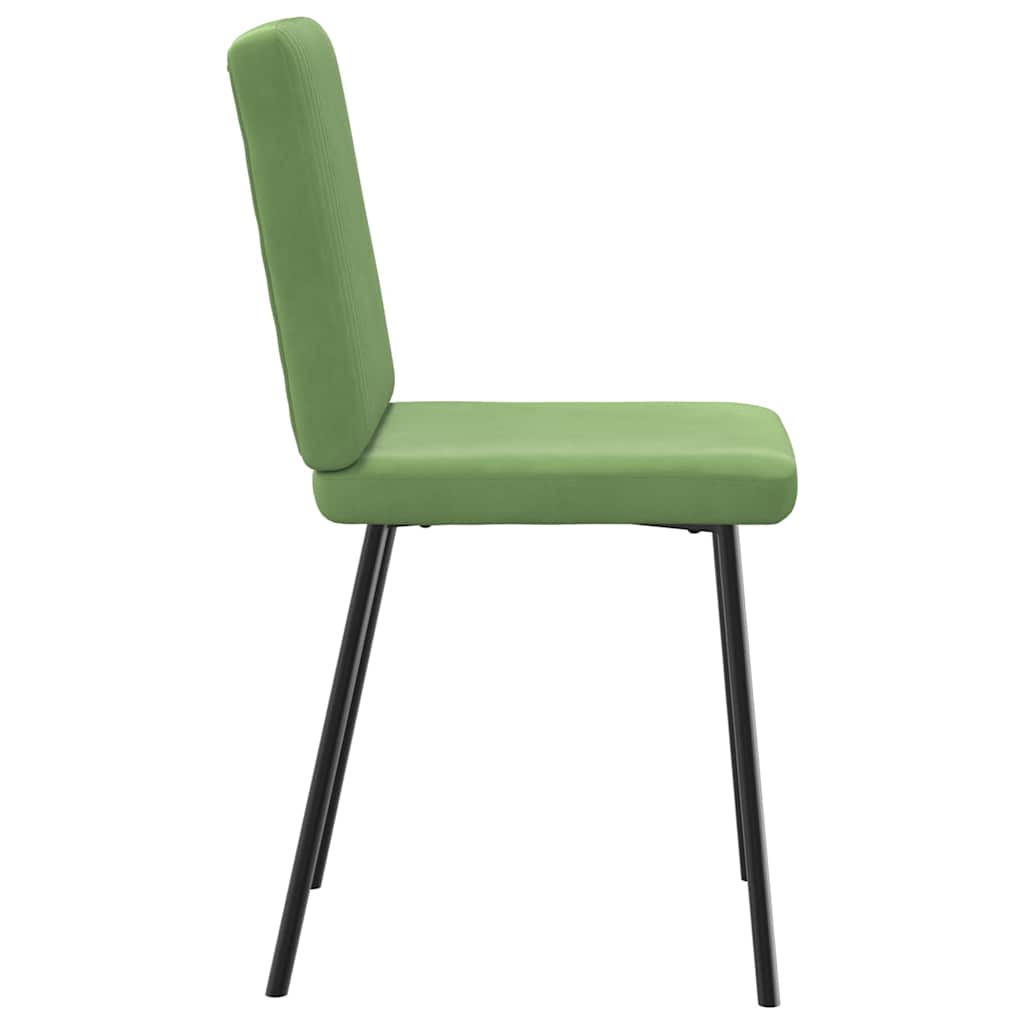 vidaXL Scaune de sufragerie, 6 buc, verde deschis, catifea
