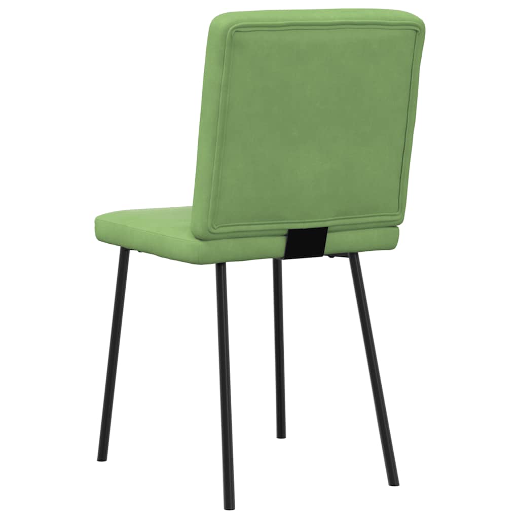 vidaXL Scaune de sufragerie, 6 buc, verde deschis, catifea