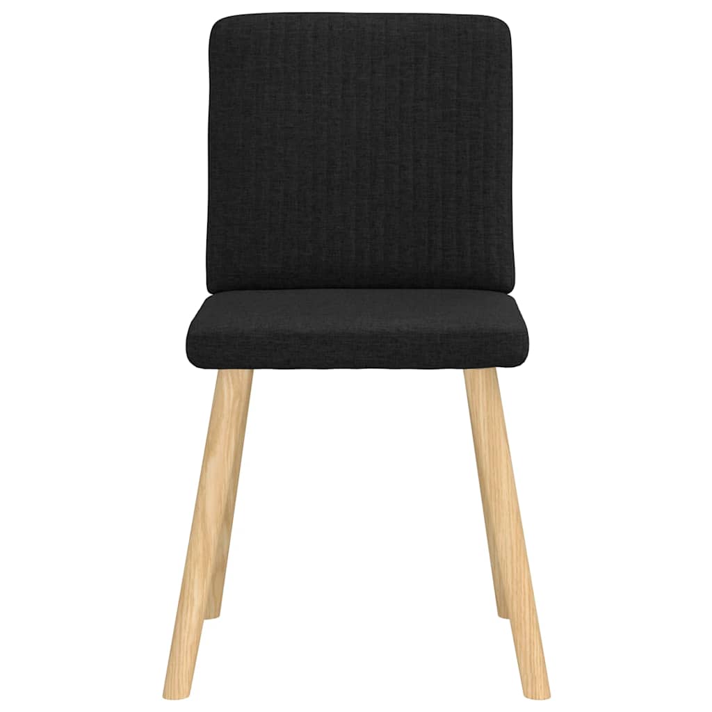 vidaXL Scaune de sufragerie 6 buc. negru material textil vidaXL Scaune de sufragerie 6 buc. negru material textil