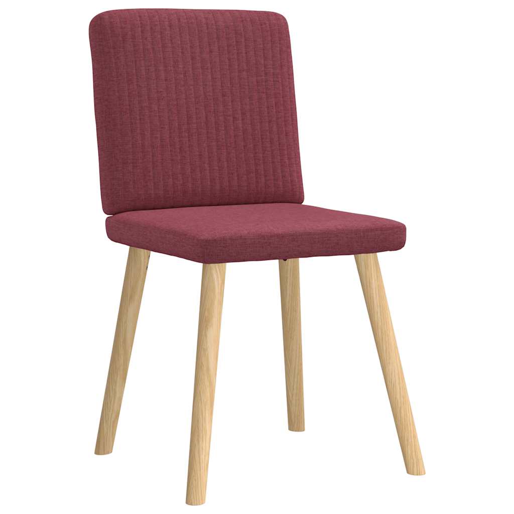 vidaXL Scaune de bucătărie pivotante, 6 buc., roșu vin, textil vidaXL Scaune de bucătărie pivotante, 6 buc., roșu vin, textil