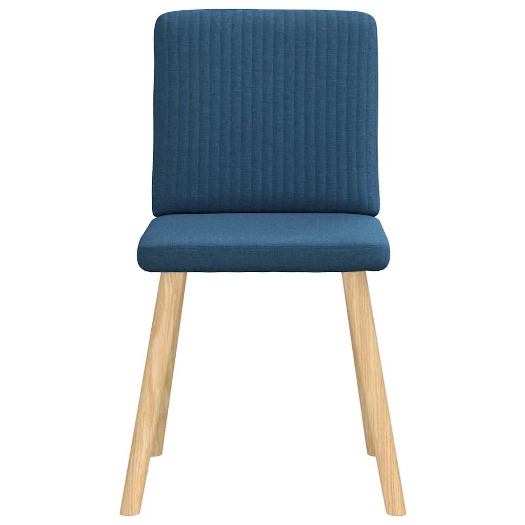 vidaXL Scaune de sufragerie, 6 buc., albastru, material textil