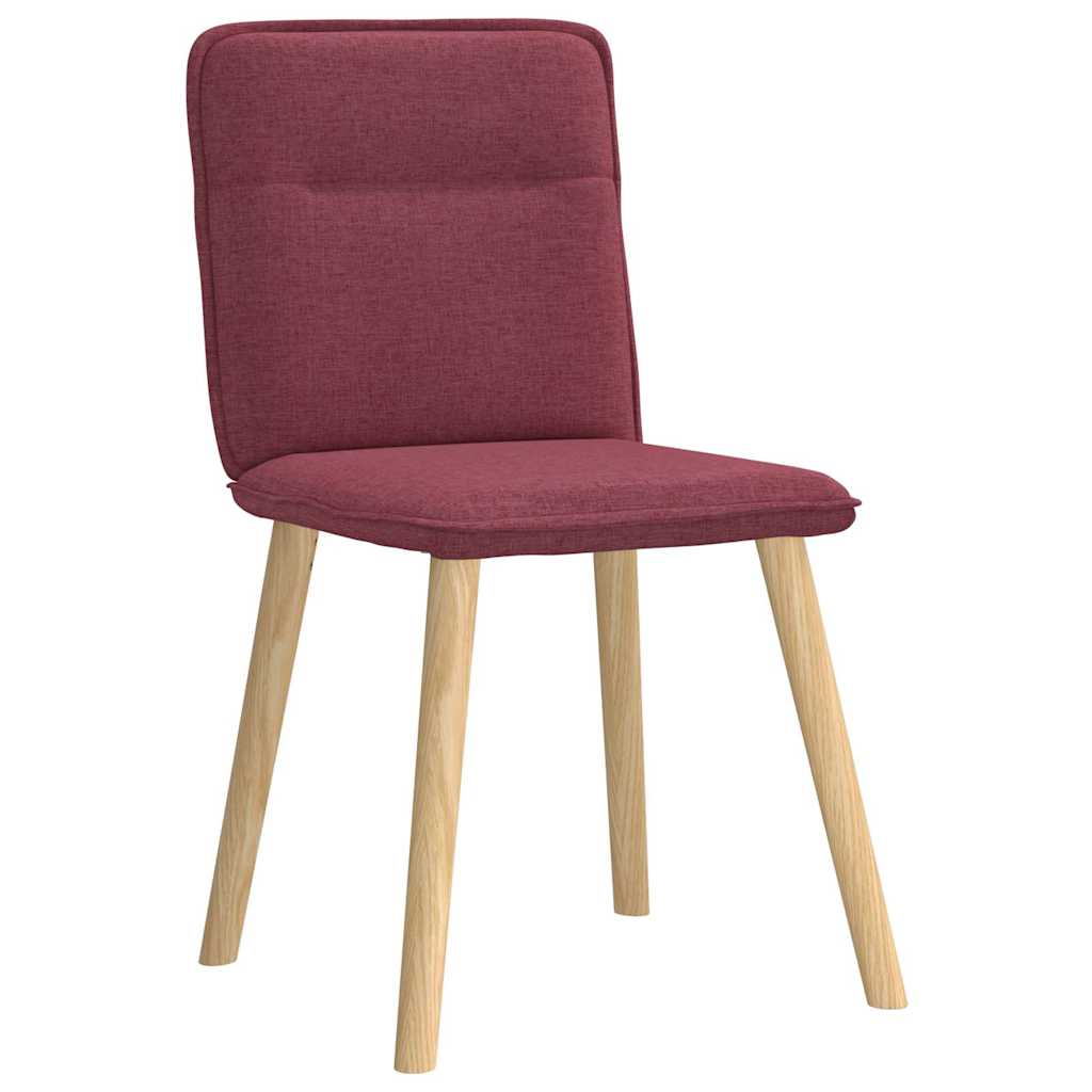 vidaXL Scaune de bucătărie pivotante, 6 buc., roșu vin, textil vidaXL Scaune de bucătărie pivotante, 6 buc., roșu vin, textil