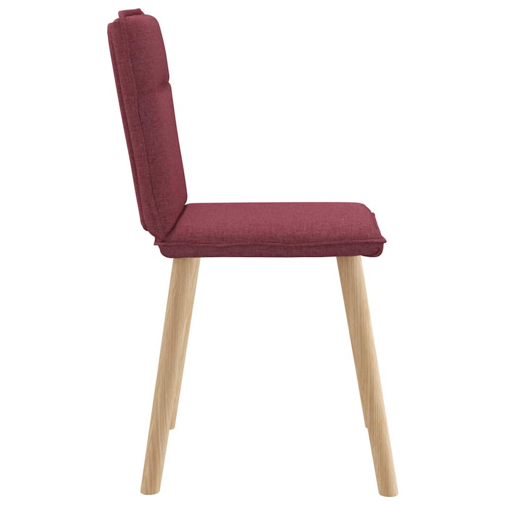 vidaXL Scaune de bucătărie pivotante, 6 buc., roșu vin, textil vidaXL Scaune de bucătărie pivotante, 6 buc., roșu vin, textil