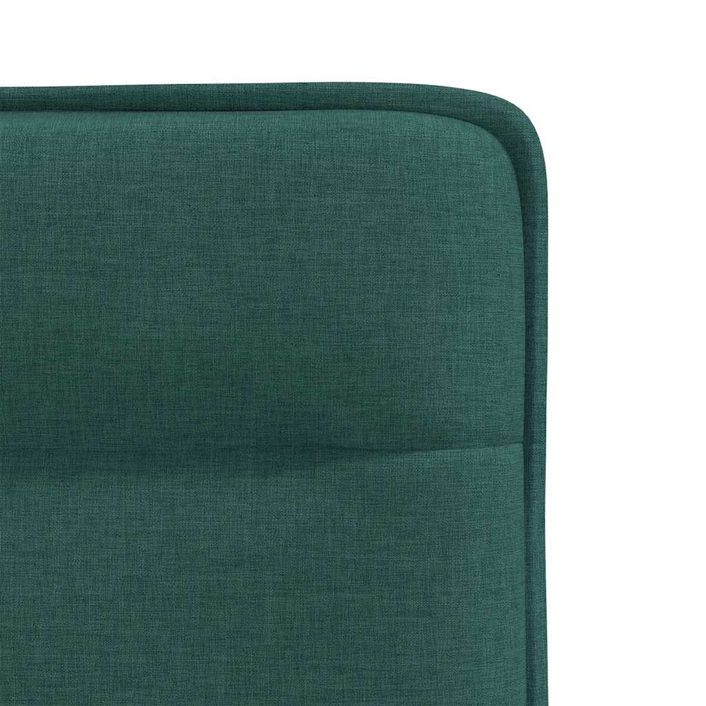 vidaXL Scaune de bucătărie, 6 buc., verde închis, material textil