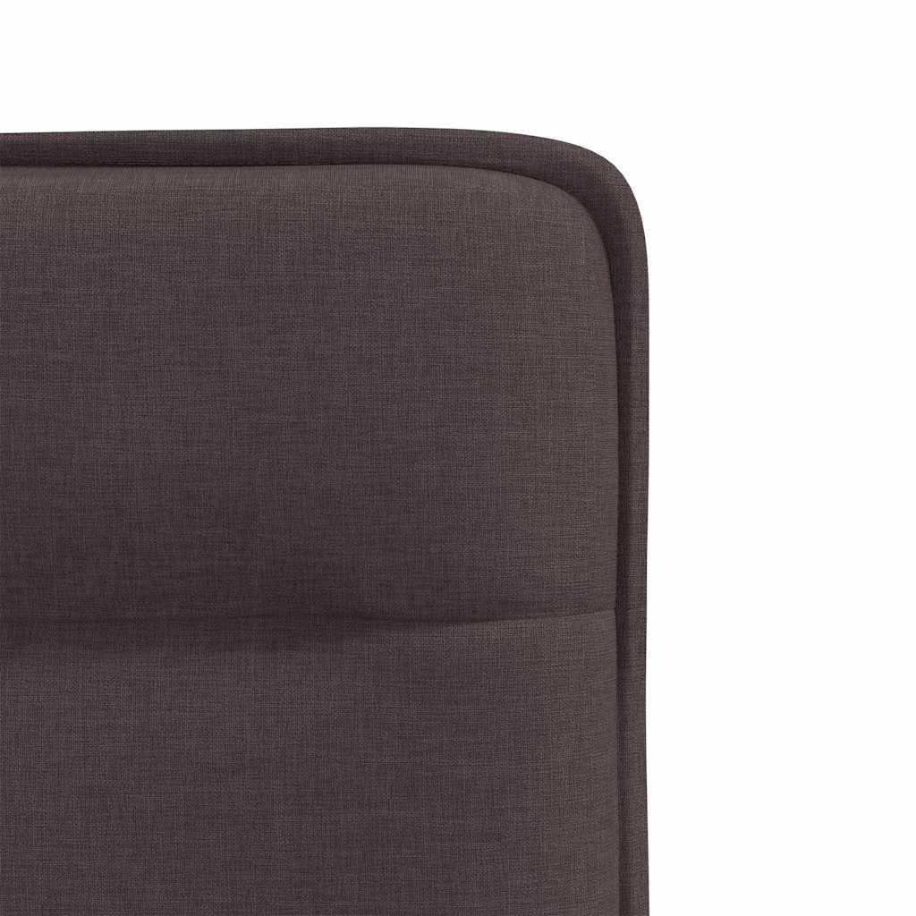 vidaXL Scaune de bucătărie, 6 buc., maro închis, material textil