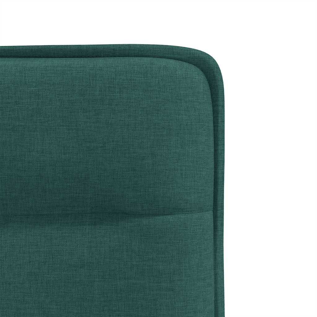 vidaXL Scaune de bucătărie, 6 buc., verde închis, material textil