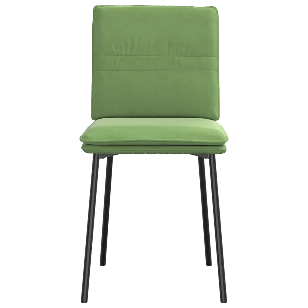 vidaXL Scaune de sufragerie, 6 buc, verde deschis, catifea