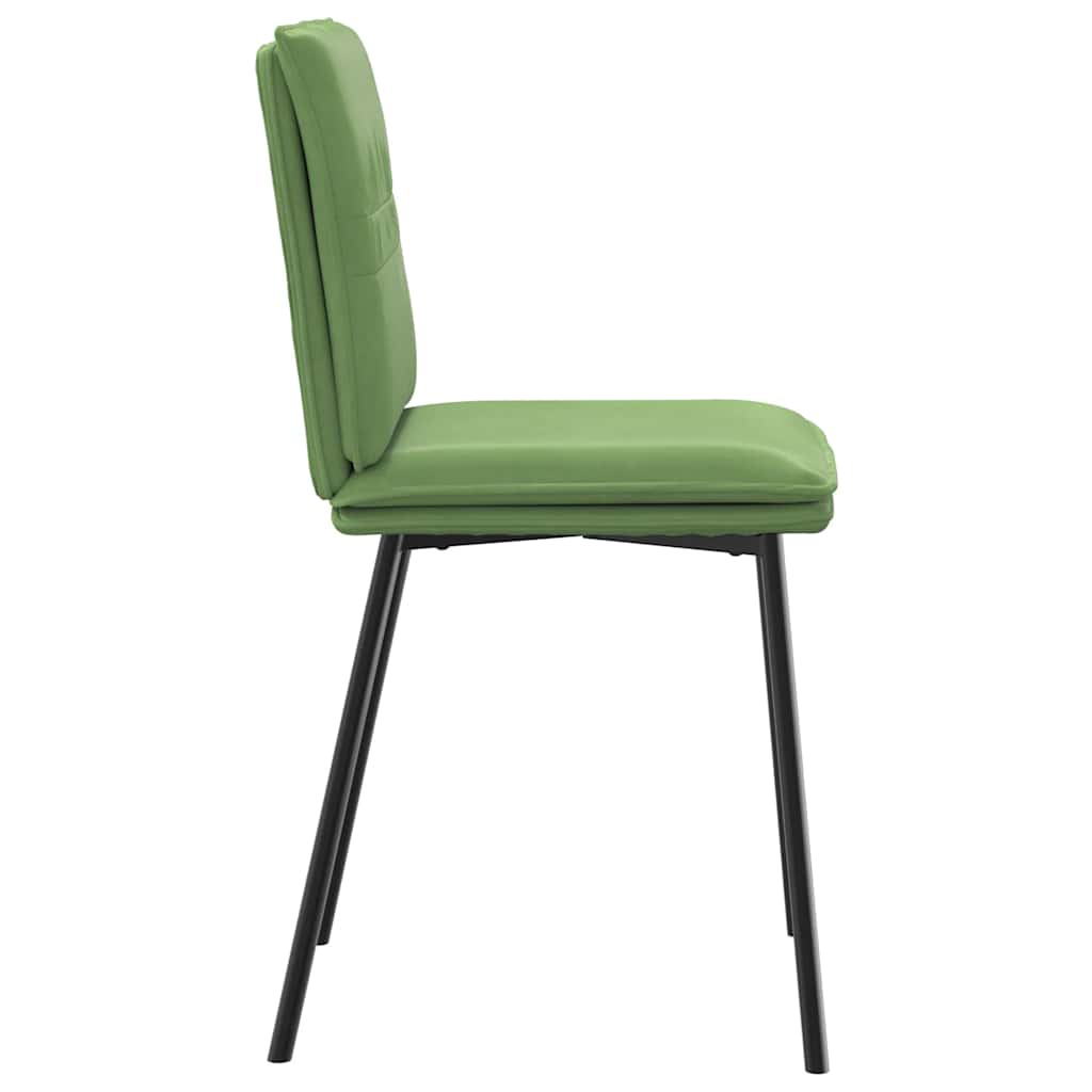 vidaXL Scaune de sufragerie, 6 buc, verde deschis, catifea
