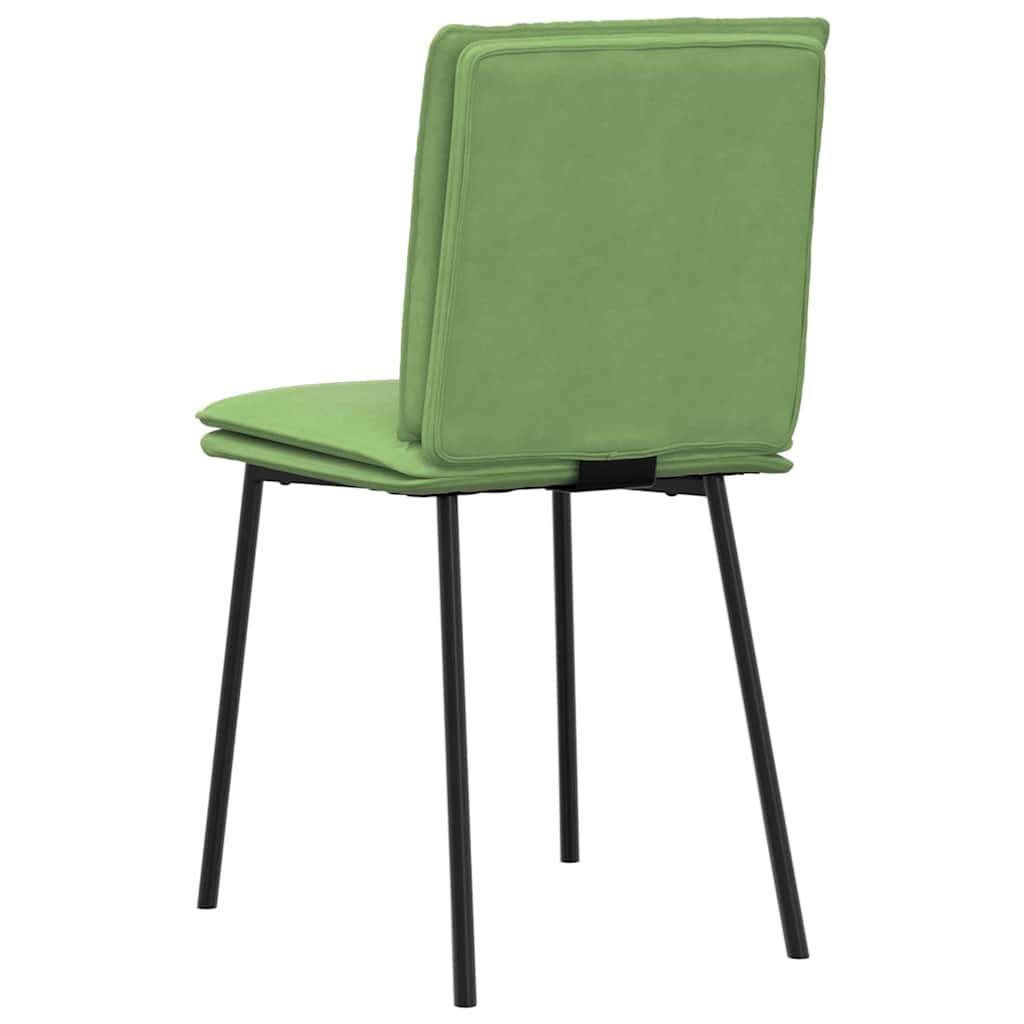 vidaXL Scaune de sufragerie, 6 buc, verde deschis, catifea