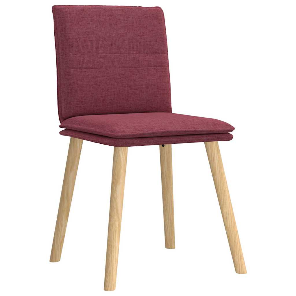 vidaXL Scaune de bucătărie pivotante, 6 buc., roșu vin, textil vidaXL Scaune de bucătărie pivotante, 6 buc., roșu vin, textil