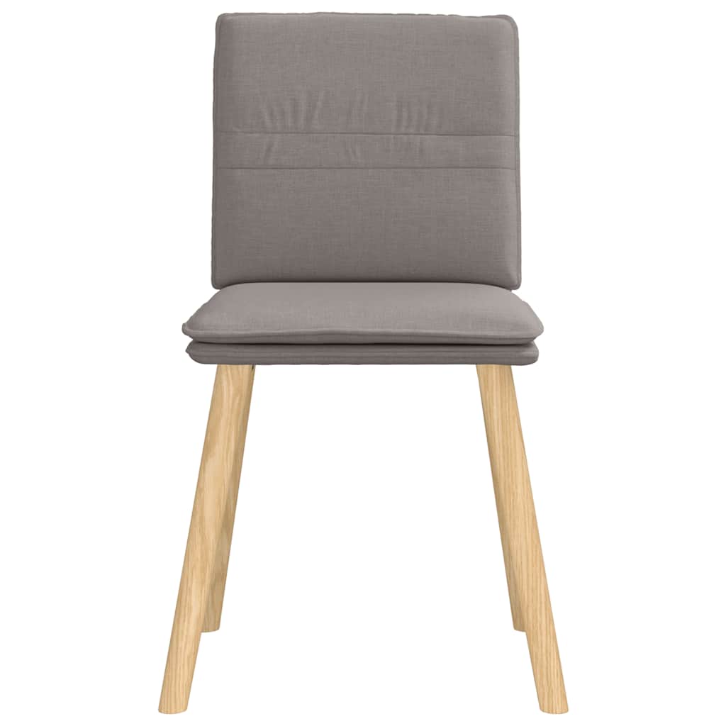 vidaXL Scaune de sufragerie, 6 buc., gri taupe, material textil