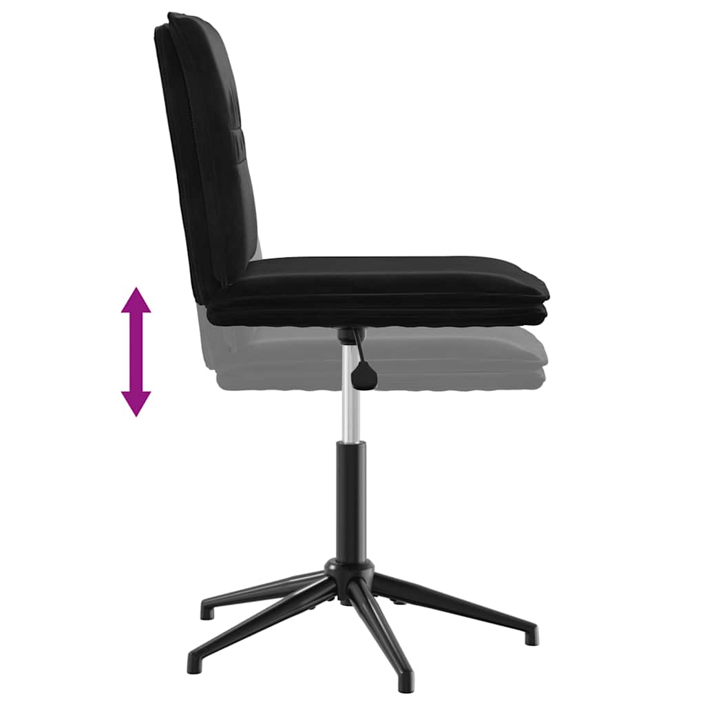 vidaXL Scaune de bucătărie, 4 buc., negru, catifea vidaXL Scaune de bucătărie, 4 buc., negru, catifea