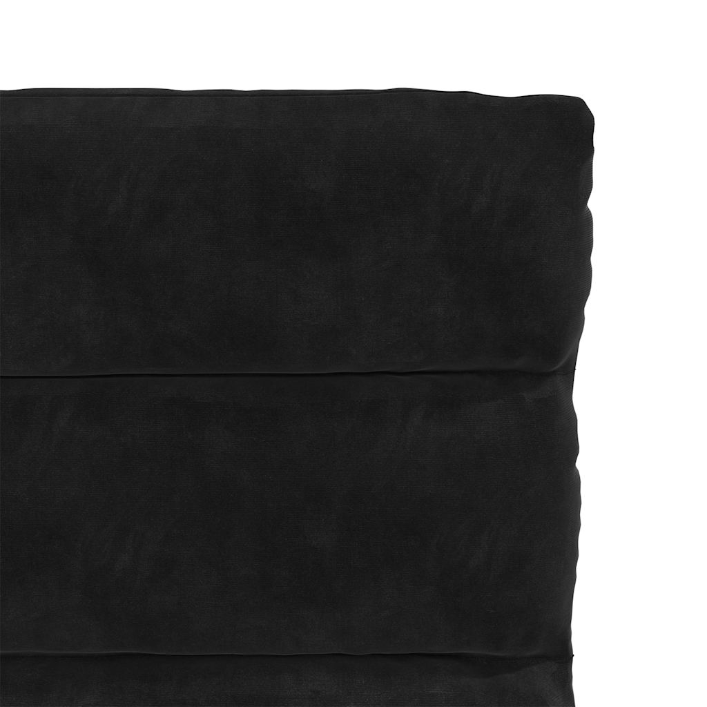 vidaXL Scaune de sufragerie, 6 buc, negru, catifea