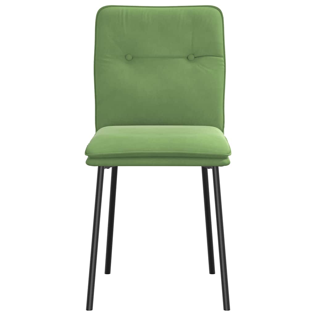 vidaXL Scaune de sufragerie, 6 buc, verde deschis, catifea vidaXL Scaune de sufragerie, 6 buc, verde deschis, catifea