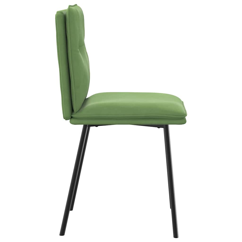 vidaXL Scaune de sufragerie, 6 buc, verde deschis, catifea vidaXL Scaune de sufragerie, 6 buc, verde deschis, catifea
