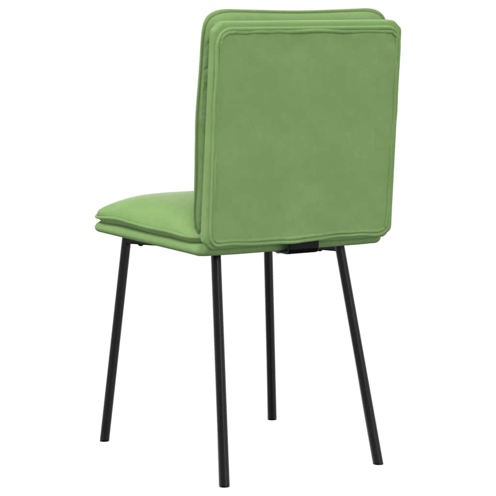 vidaXL Scaune de sufragerie, 6 buc, verde deschis, catifea vidaXL Scaune de sufragerie, 6 buc, verde deschis, catifea