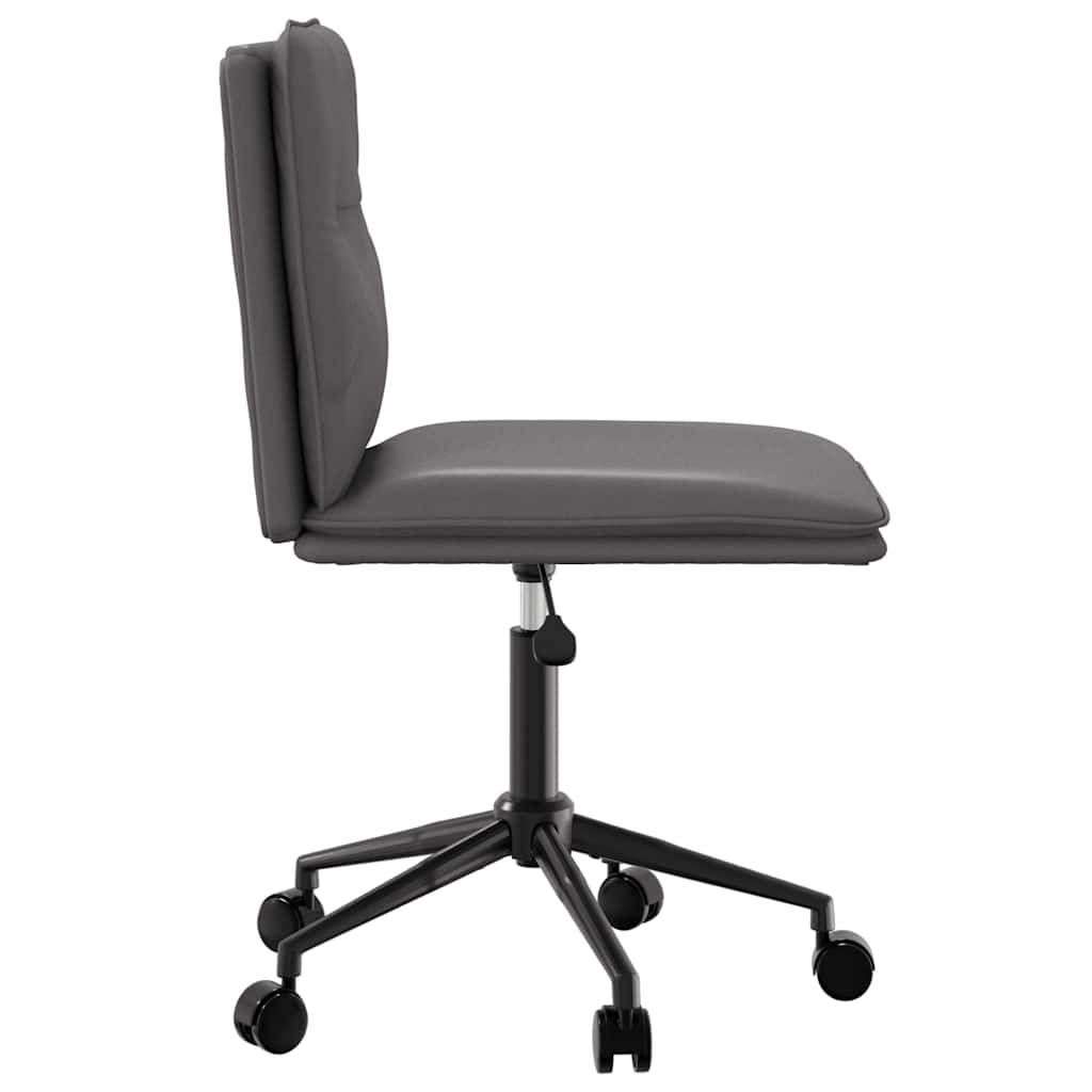 vidaXL Scaune de sufragerie, 4 buc. gri, piele ecologică vidaXL Scaune de sufragerie, 4 buc. gri, piele ecologică