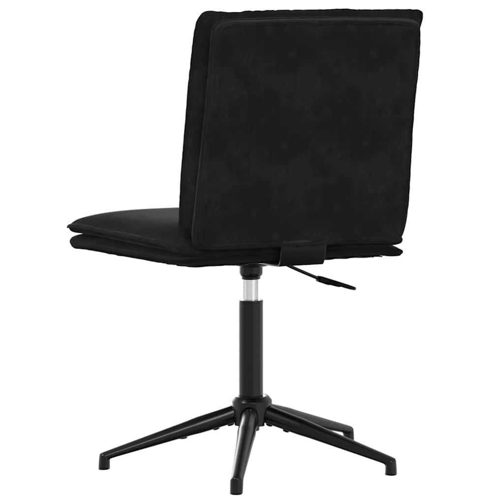 vidaXL Scaune de sufragerie, 6 buc, negru, catifea