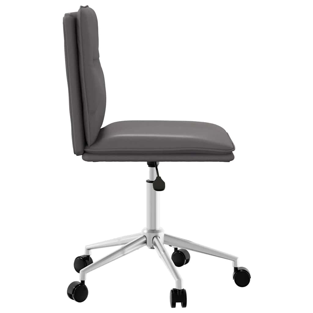 vidaXL Scaune de sufragerie, 6 buc., gri, piele ecologică