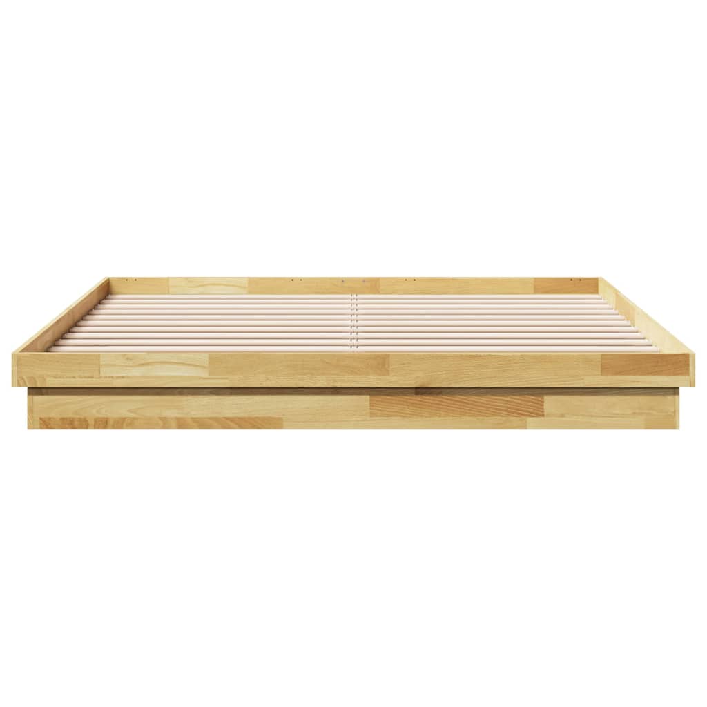 vidaXL Cadru de pat fără saltea 200x200 cm din lemn masiv de stejar vidaXL Cadru de pat fără saltea 200x200 cm din lemn masiv de stejar