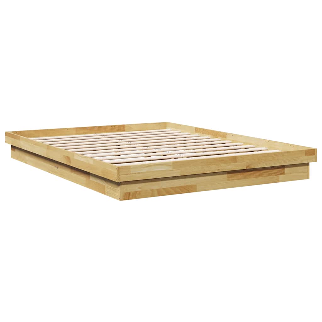 vidaXL Cadru de pat fără saltea 160x200 cm din lemn masiv de stejar vidaXL Cadru de pat fără saltea 160x200 cm din lemn masiv de stejar