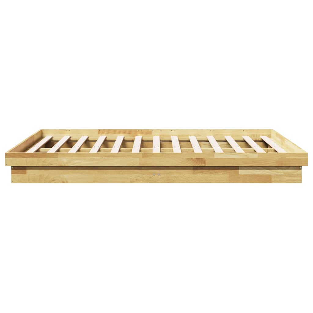 vidaXL Cadru de pat fără saltea 160x200 cm din lemn masiv de stejar vidaXL Cadru de pat fără saltea 160x200 cm din lemn masiv de stejar