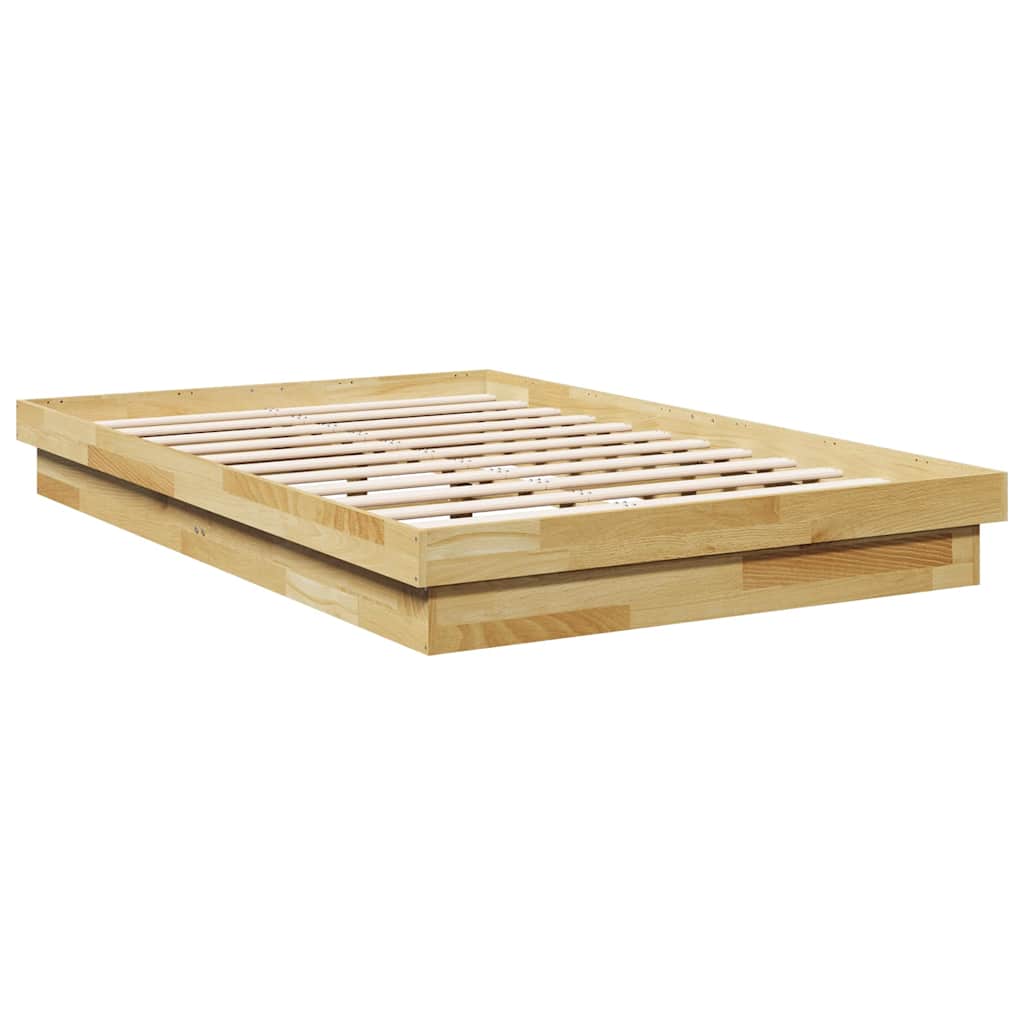 vidaXL Cadru de pat fără saltea 120x200 cm din lemn masiv de stejar vidaXL Cadru de pat fără saltea 120x200 cm din lemn masiv de stejar