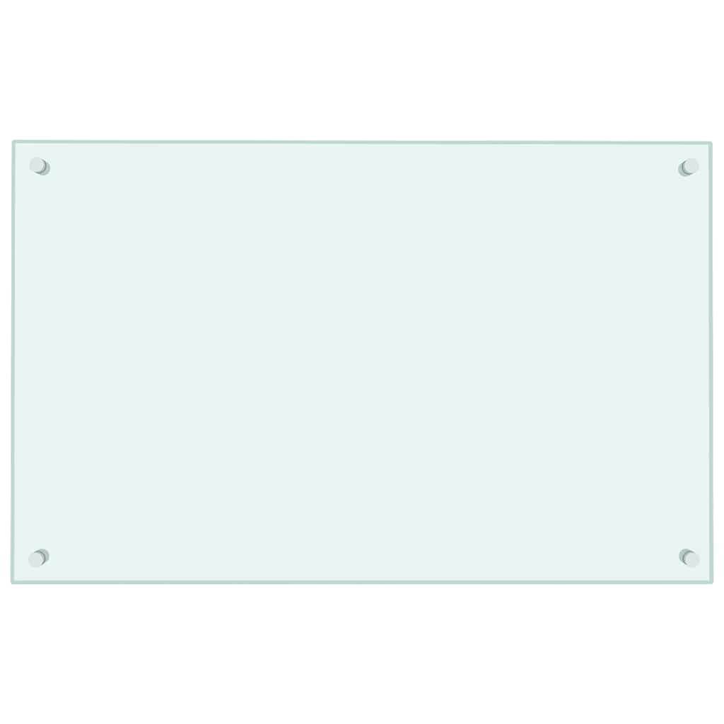 vidaXL Panou antistropi bucătărie 2 buc. alb 80x50cm sticlă securizată vidaXL Panou antistropi bucătărie 2 buc. alb 80x50cm sticlă securizată