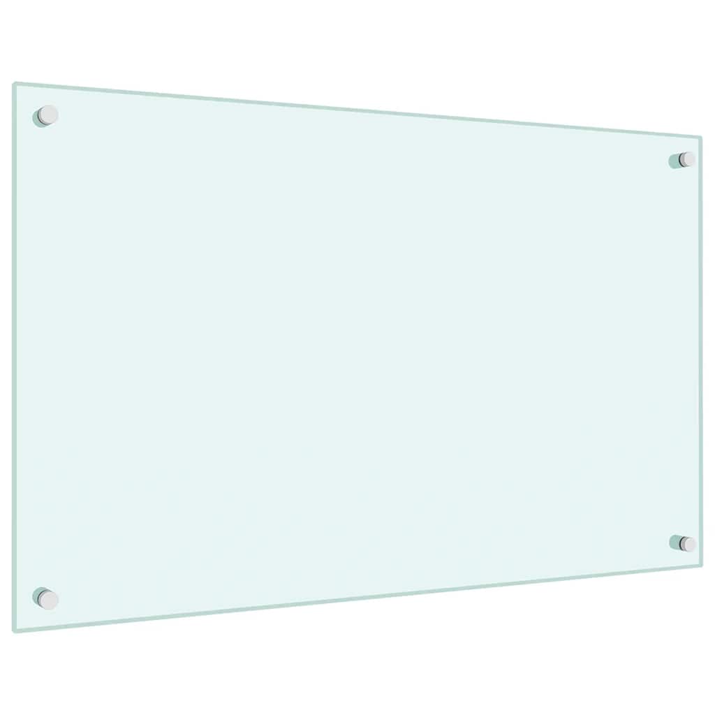vidaXL Panou antistropi bucătărie 2 buc. alb 80x50cm sticlă securizată vidaXL Panou antistropi bucătărie 2 buc. alb 80x50cm sticlă securizată