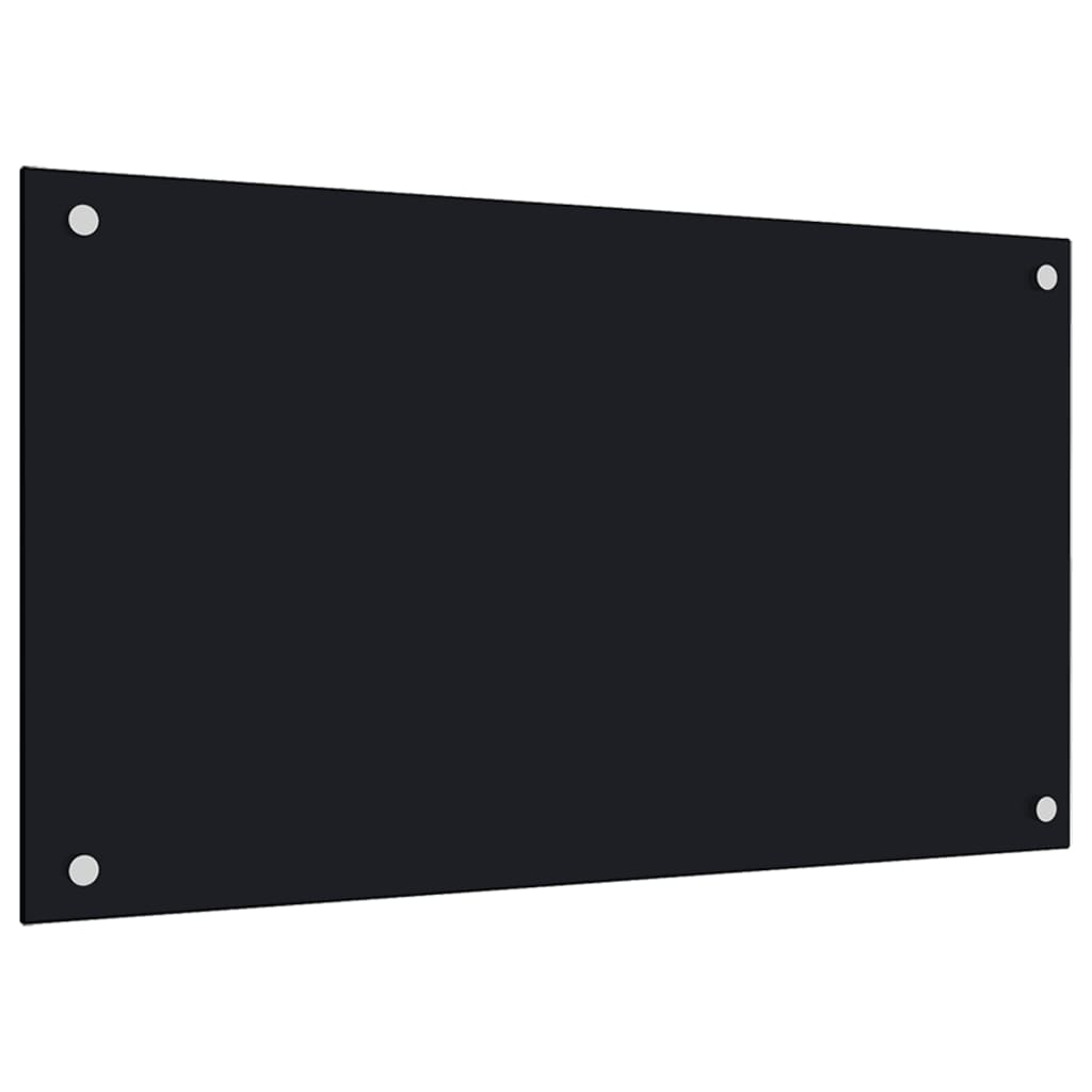 vidaXL Panou antistropi bucătărie 2 buc. negru 70x40cm sticlă securiz. vidaXL Panou antistropi bucătărie 2 buc. negru 70x40cm sticlă securiz.