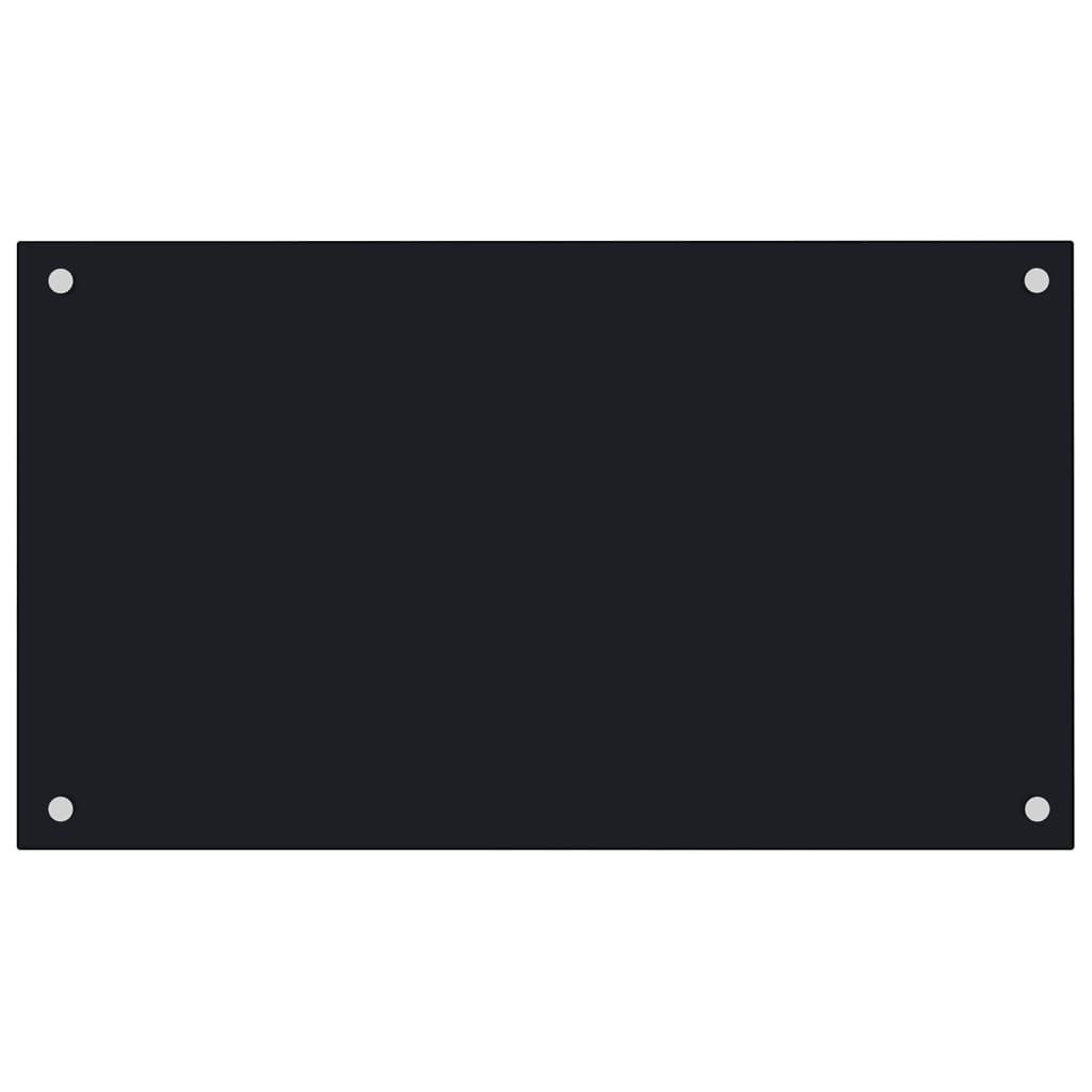vidaXL Panou antistropi bucătărie 2 buc. negru 70x50cm sticlă securiz. vidaXL Panou antistropi bucătărie 2 buc. negru 70x50cm sticlă securiz.