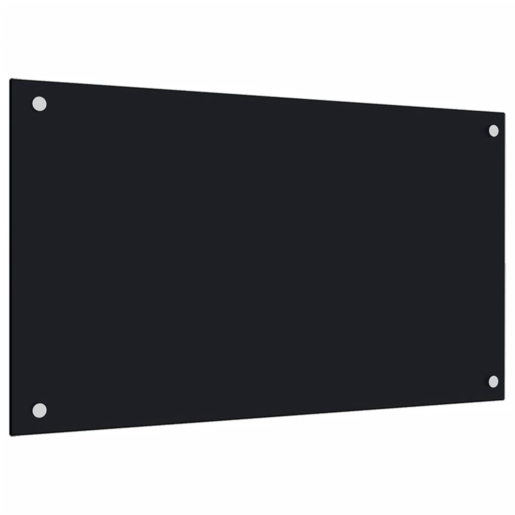 vidaXL Panou antistropi bucătărie 2 buc. negru 70x60cm sticlă securiz. vidaXL Panou antistropi bucătărie 2 buc. negru 70x60cm sticlă securiz.