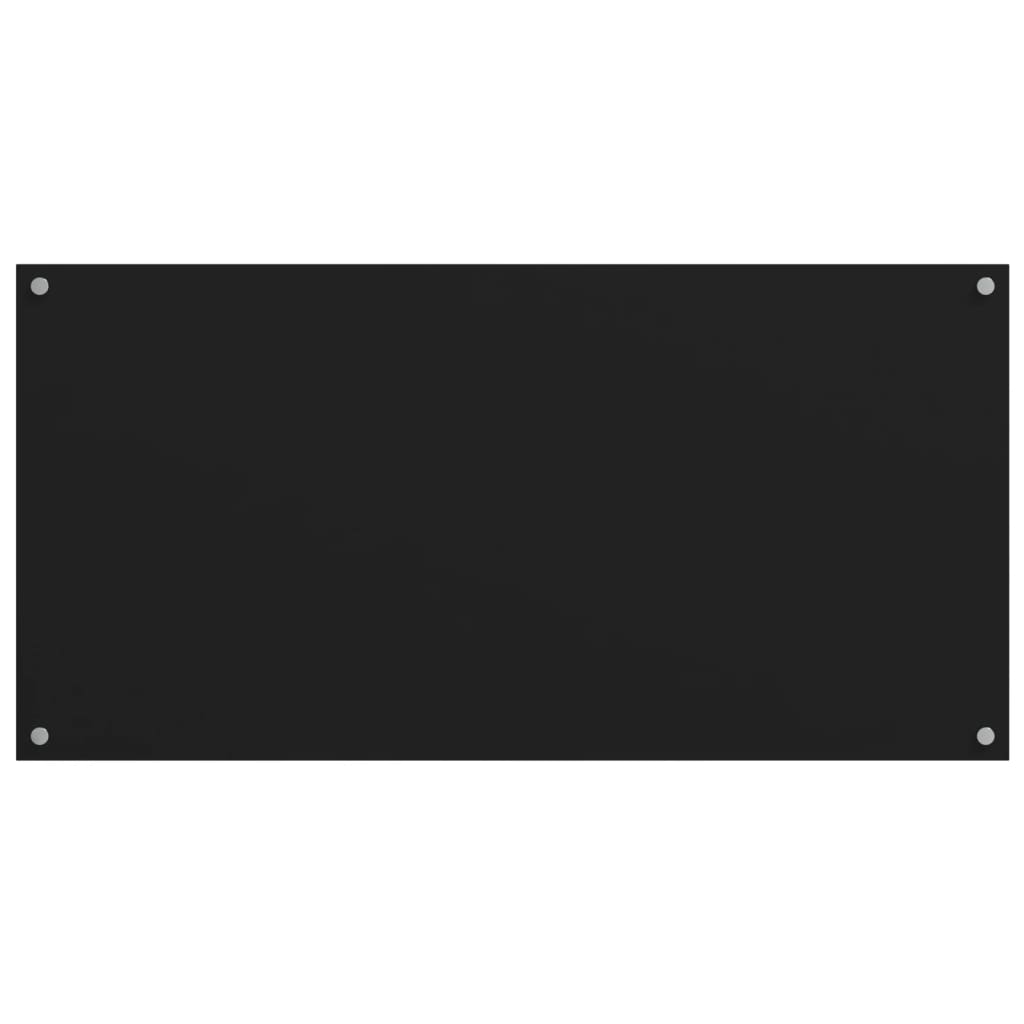 vidaXL Panou antistropi bucătărie 2 buc. negru 80x40cm sticlă securiz. vidaXL Panou antistropi bucătărie 2 buc. negru 80x40cm sticlă securiz.